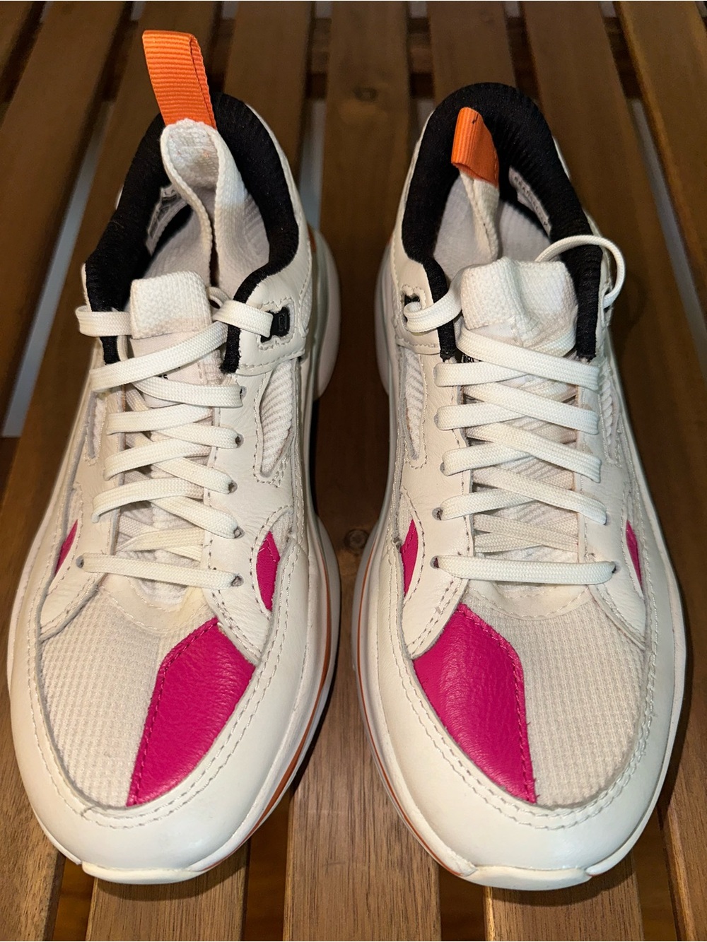 Brandblack Los Angeles Saga 130 Casual Sneakers 'White Blue Pink" Women's 6